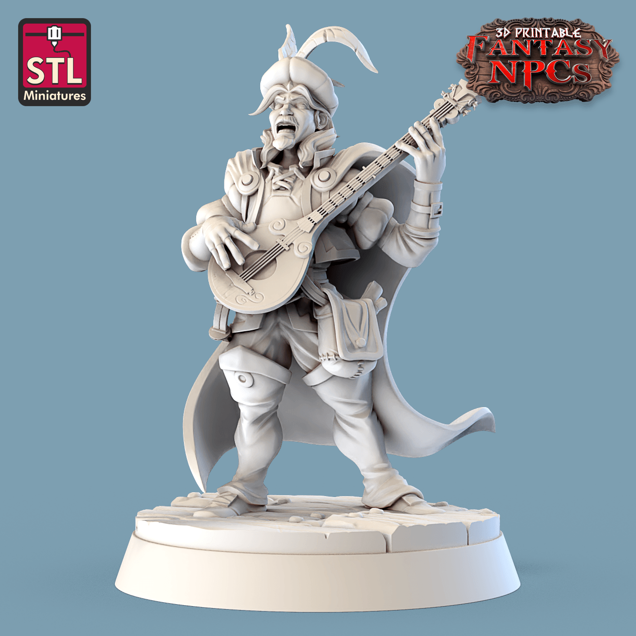 3D Printed STL Miniatures Inn Tavern Set Fantasy NPC 28mm - 32mm War Gaming D&D - 3D Printing Boss 