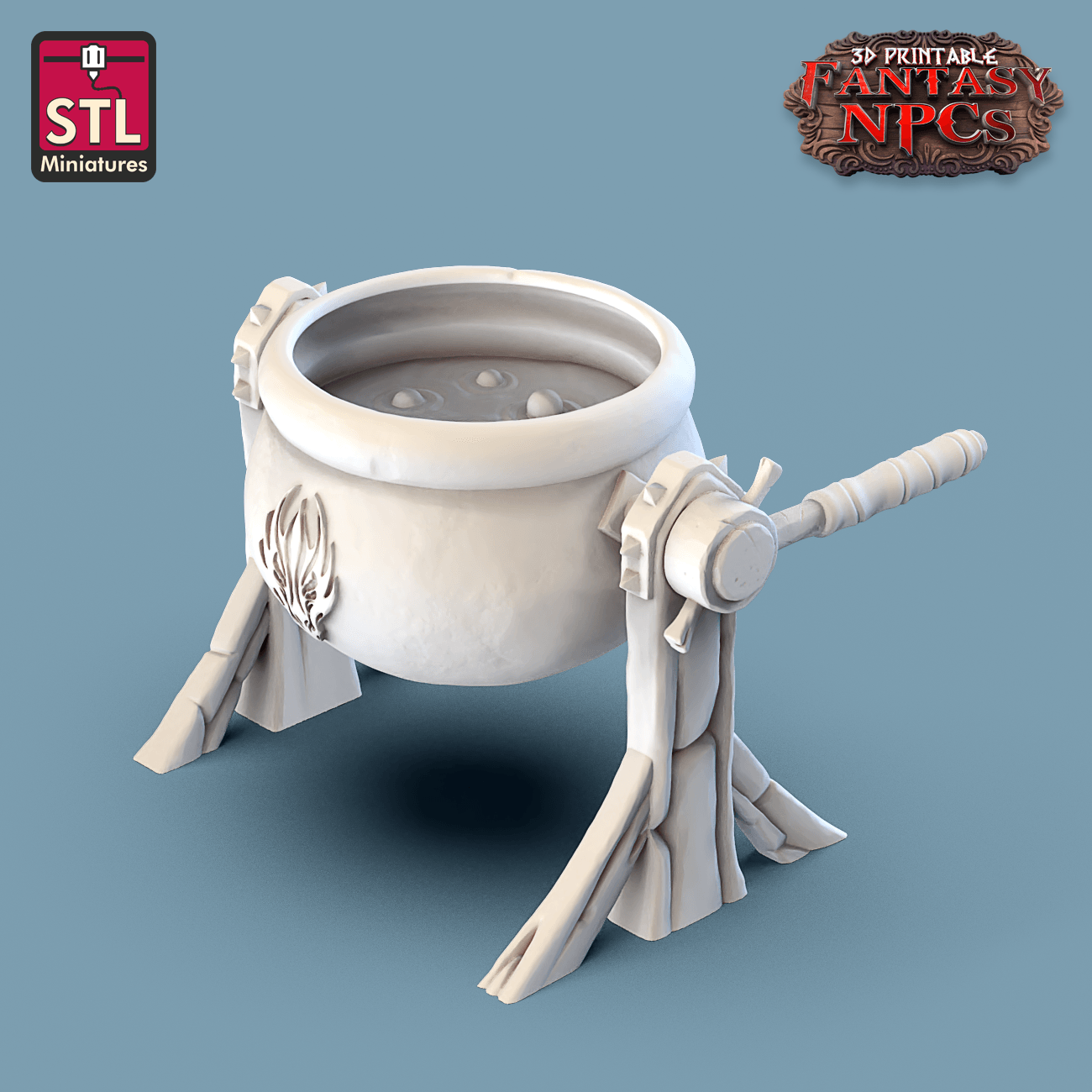 3D Printed STL Miniatures Inn Tavern Set Fantasy NPC 28mm - 32mm War Gaming D&D - 3D Printing Boss 