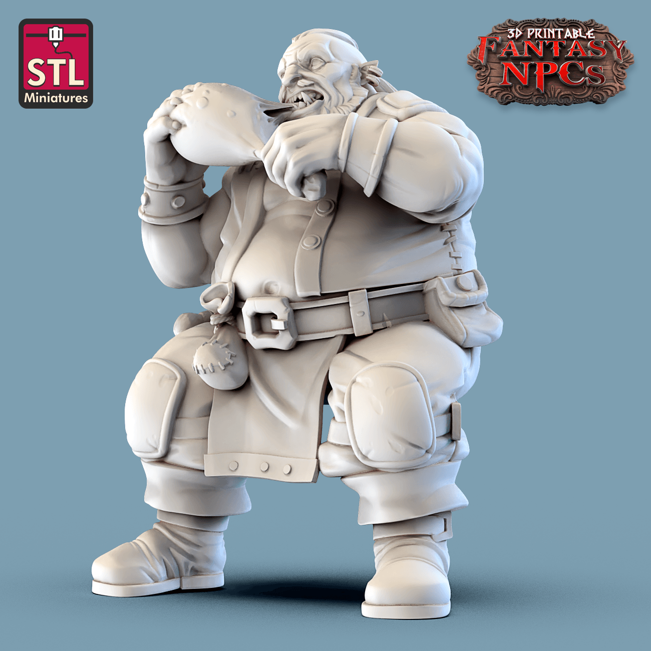 3D Printed STL Miniatures Inn Tavern Set Fantasy NPC 28mm - 32mm War Gaming D&D - 3D Printing Boss 