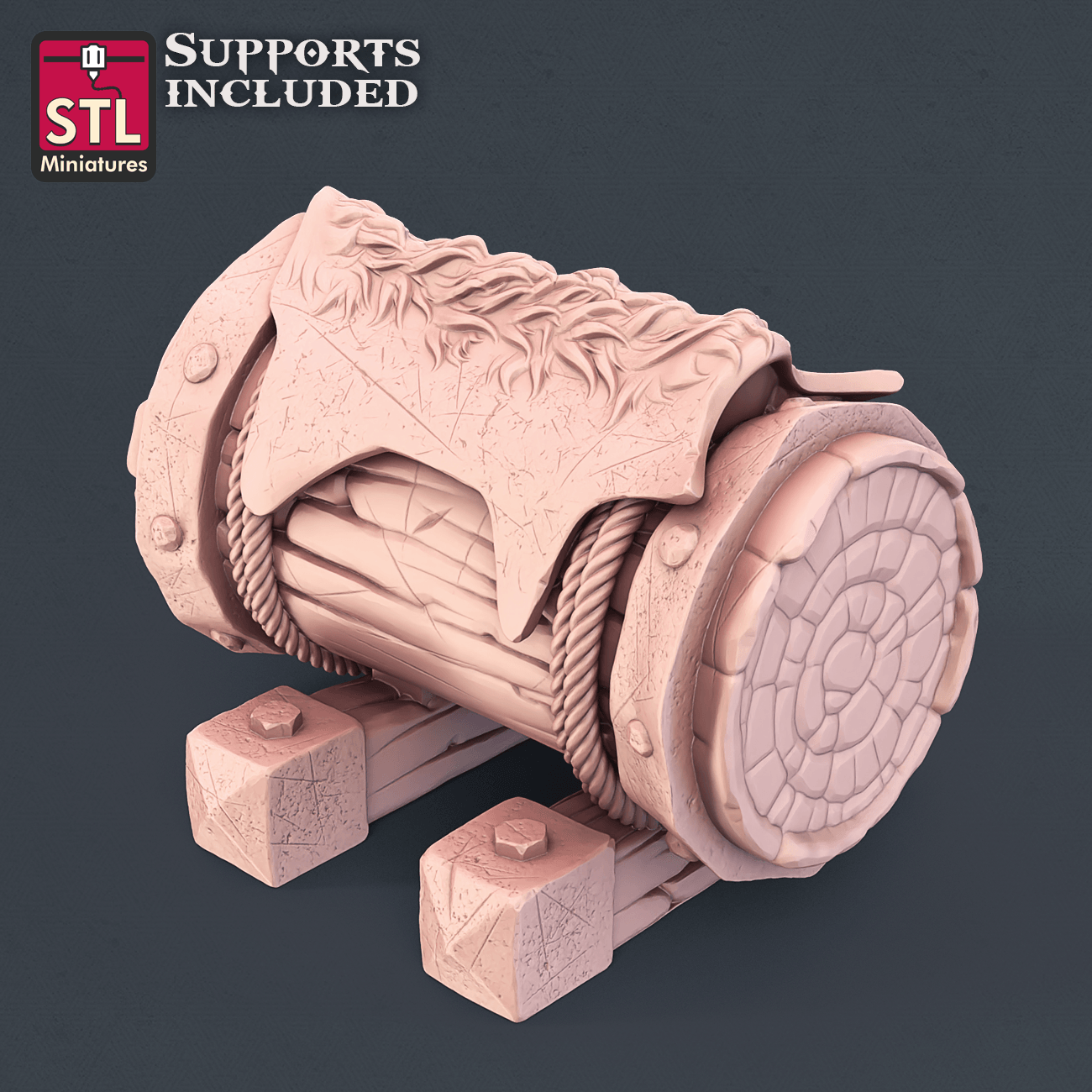 3D Printed STL Miniatures Leather Worker Set 28mm - 32mm War Gaming D&D - 3D Printing Boss 