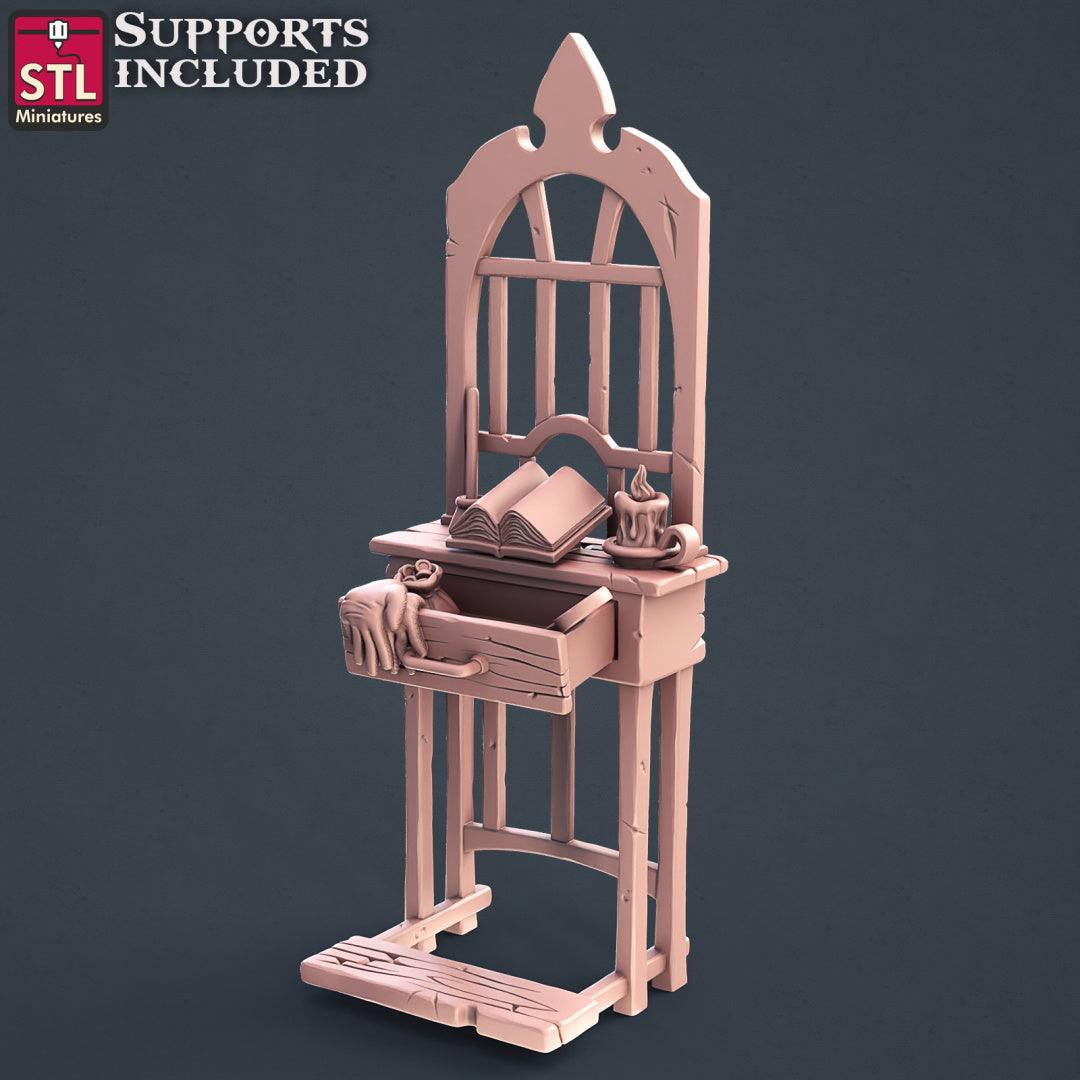3D Printed STL Miniatures Lender Set Fantasy NPC 2 | 28 - 32mm War Gaming D&D - 3D Printing Boss 