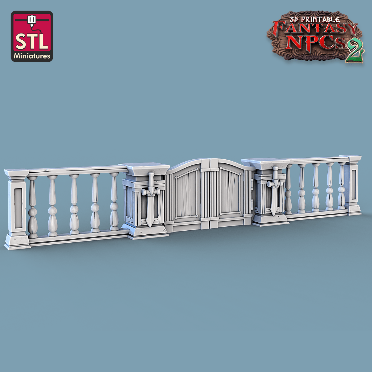3D Printed STL Miniatures Magistrate Set Fantasy NPC 2 | 28 - 32mm War Gaming D&D - 3D Printing Boss 