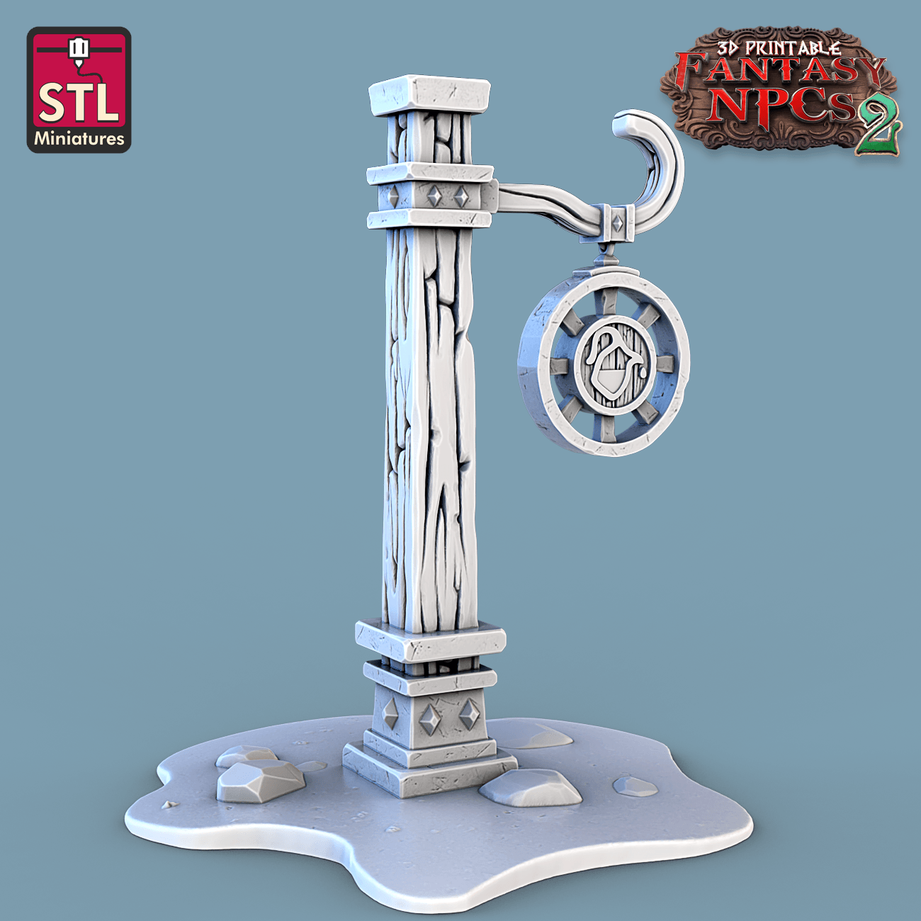 3D Printed STL Miniatures Milk Man Set Fantasy NPC 2 | 28 - 32mm War Gaming D&D - 3D Printing Boss 