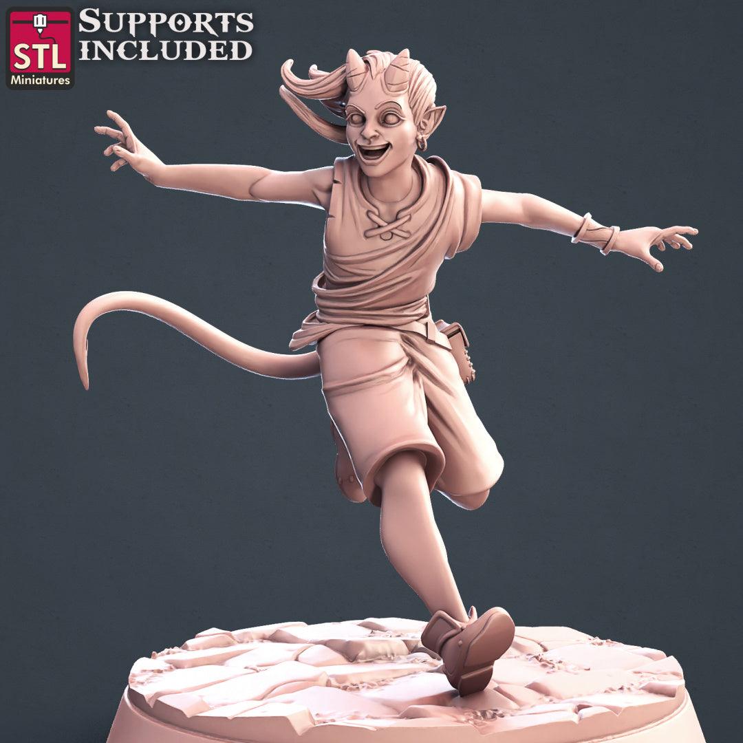 3D Printed STL Miniatures Townsfolks Vol 1 Set Fantasy NPC 2 | 28 - 32mm War Gaming D&D - 3D Printing Boss 