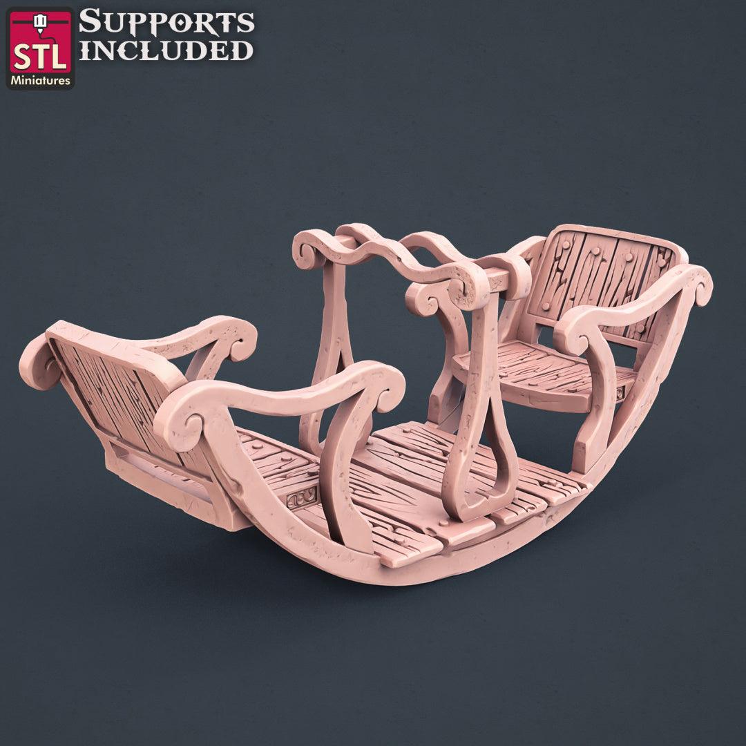 3D Printed STL Miniatures Townsfolks Vol 1 Set Fantasy NPC 2 | 28 - 32mm War Gaming D&D - 3D Printing Boss 