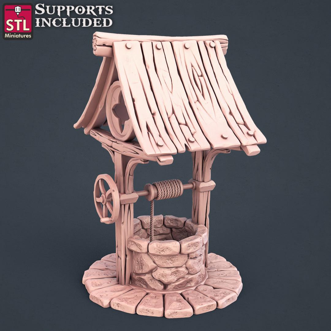 3D Printed STL Miniatures Townsfolks Vol 1 Set Fantasy NPC 2 | 28 - 32mm War Gaming D&D - 3D Printing Boss 