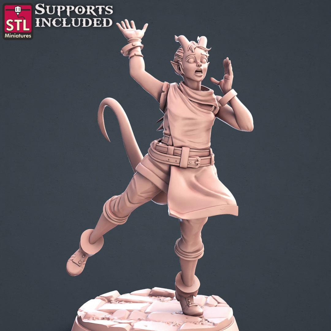 3D Printed STL Miniatures Townsfolks Vol 1 Set Fantasy NPC 2 | 28 - 32mm War Gaming D&D - 3D Printing Boss 