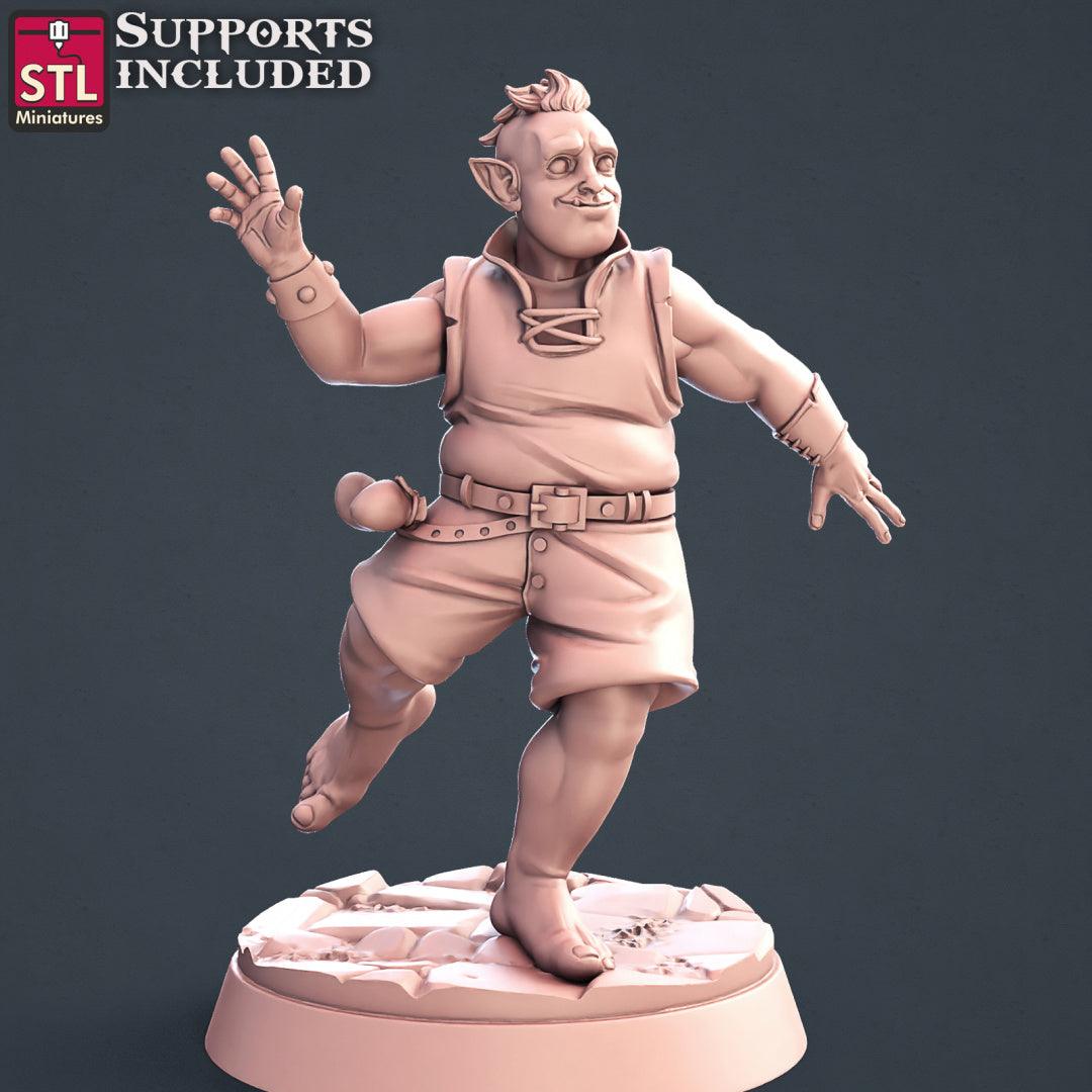 3D Printed STL Miniatures Townsfolks Vol 1 Set Fantasy NPC 2 | 28 - 32mm War Gaming D&D - 3D Printing Boss 