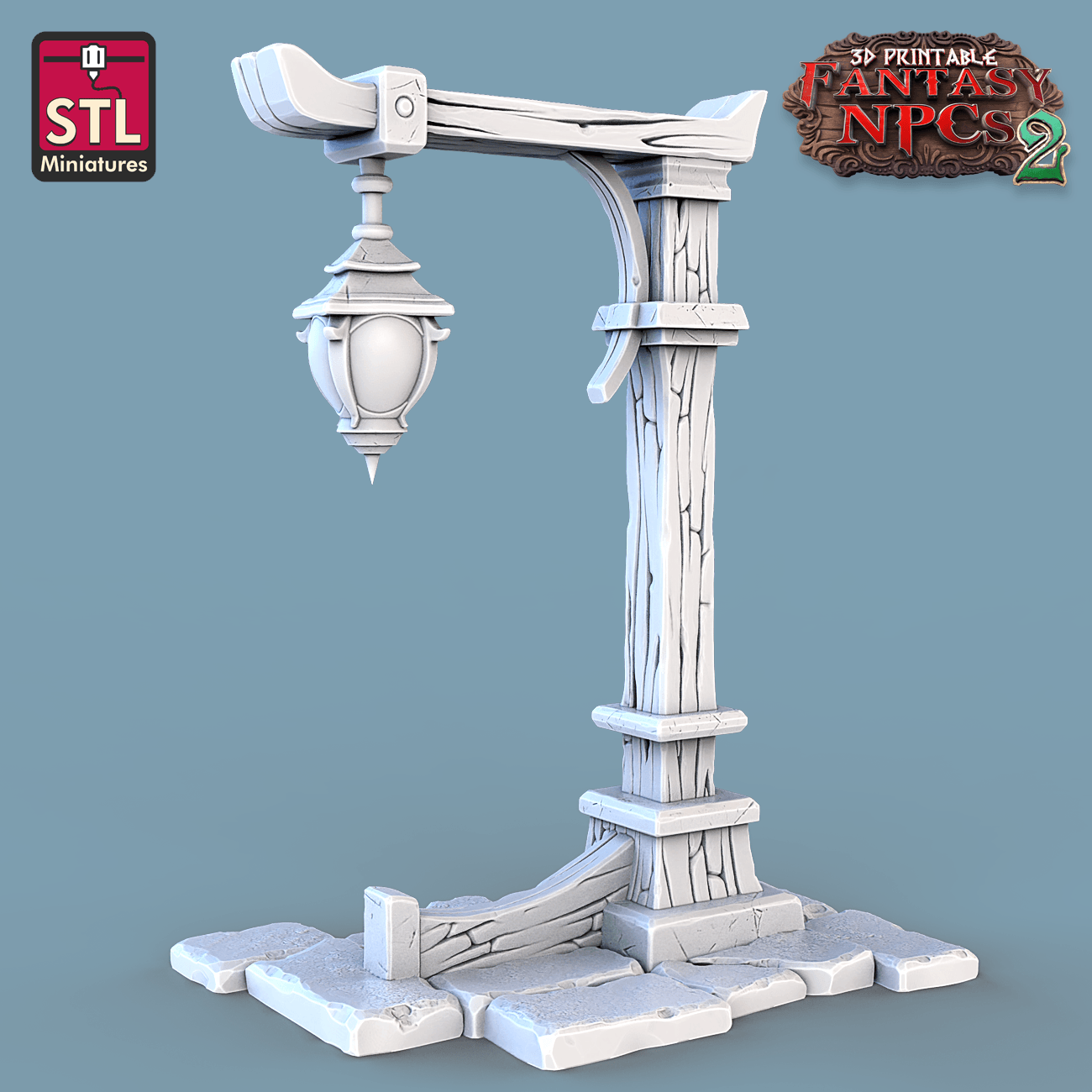 3D Printed STL Miniatures Townsfolks Vol 2 Set Fantasy NPC 2 | 28 - 32mm War Gaming D&D - 3D Printing Boss 