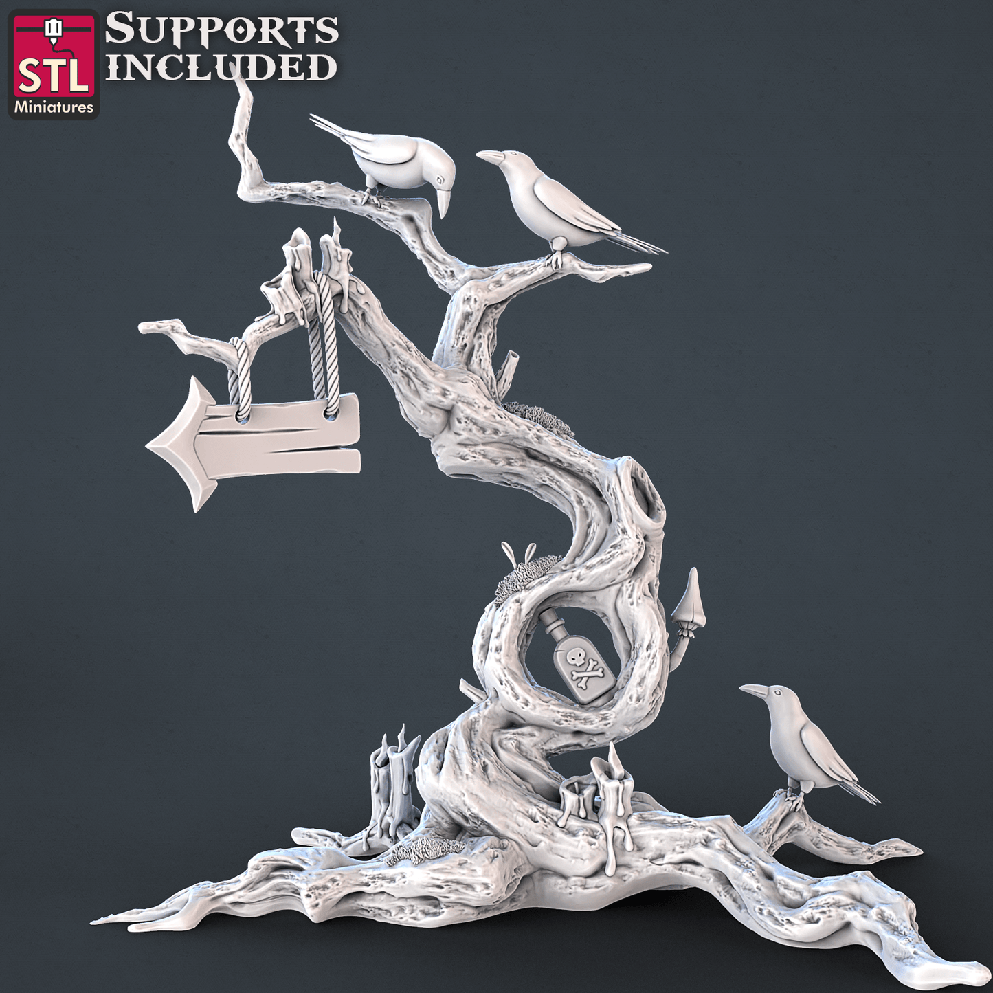 3D Printed STL Miniatures Toxic Vendor Set 28mm - 32mm War Gaming D&D - 3D Printing Boss 