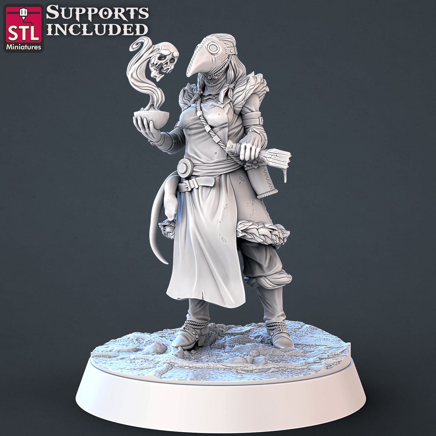3D Printed STL Miniatures Toxic Vendor Set 28mm - 32mm War Gaming D&D - 3D Printing Boss 
