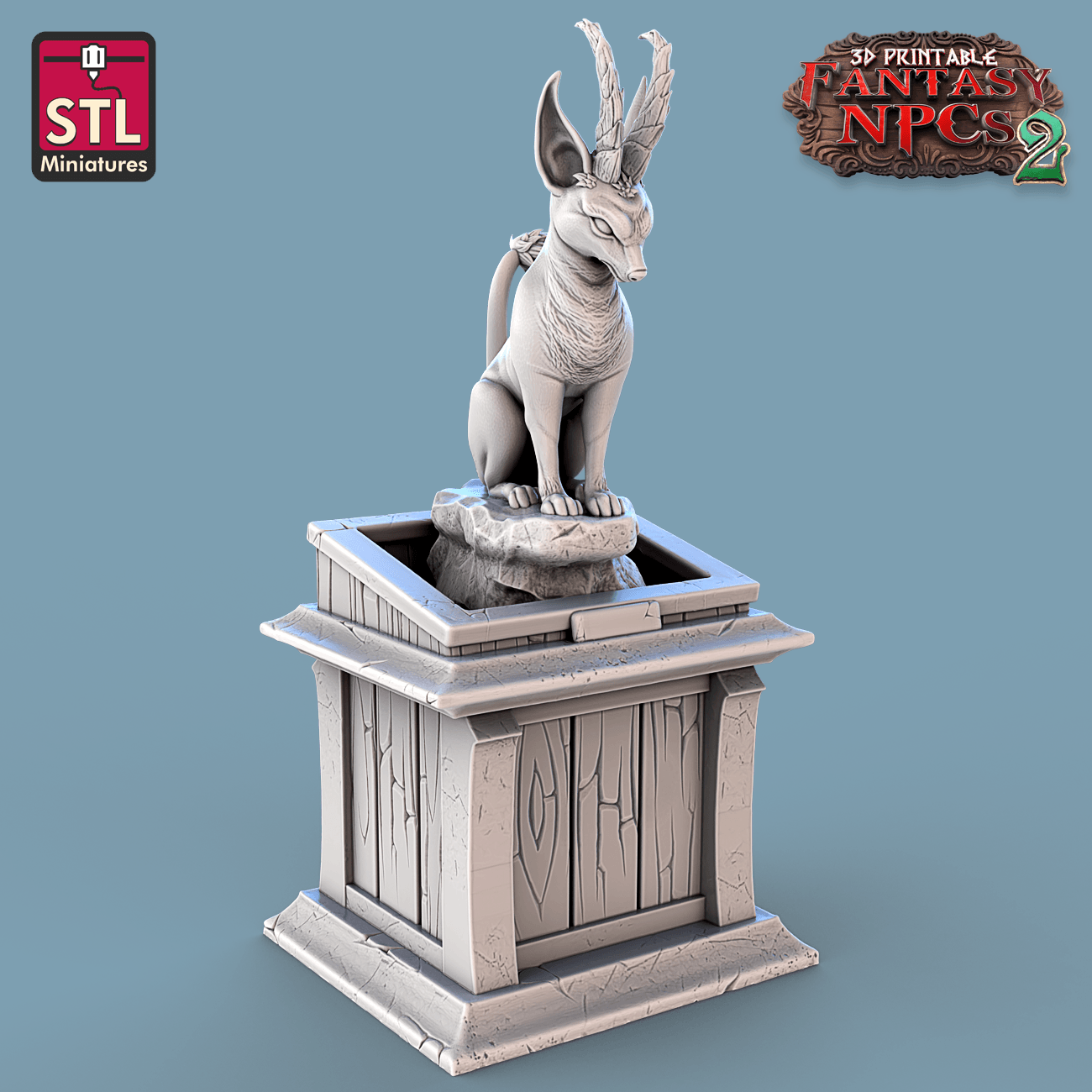 3D Printed STL Miniatures Trophy Hunter Set Fantasy NPC 2 | 28 - 32mm War Gaming D&D - 3D Printing Boss 