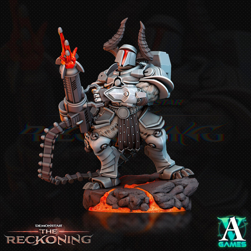 3D Printed Archvillain Games Armari Heavy Infantry Demonstar - The Reckoning 28 32mm D&D - Charming Terrain