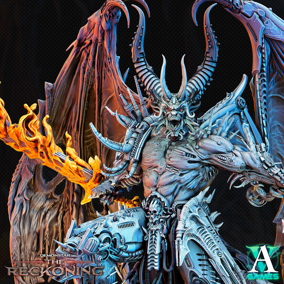 3D Printed Archvillain Games Armaros Galactic Chaoslord Demonstar - The Reckoning 28 32mm D&D - Charming Terrain