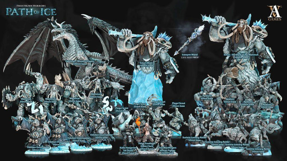 3D Printed Archvillain Games Felga Frostheart - Grave Cleric Society Vol. XVIII 28 32mm D&D - Charming Terrain
