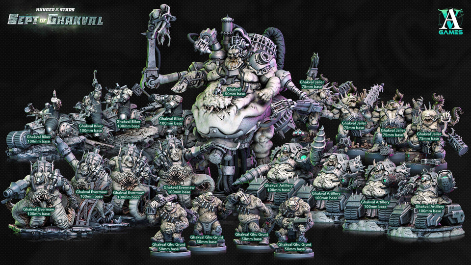 3D Printed Archvillain Games Ghakval Evermaws Hunger of the Stars 28 32mm D&D - Charming Terrain