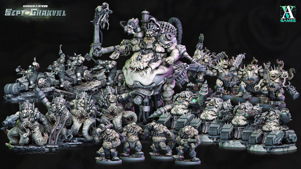 3D Printed Archvillain Games Ghakval Evermaws Hunger of the Stars 28 32mm D&D - Charming Terrain