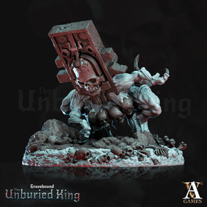 3D Printed Archvillain Games Lapis Erratica - Gravebound The Unburied King 28 32mm D&D - Charming Terrain