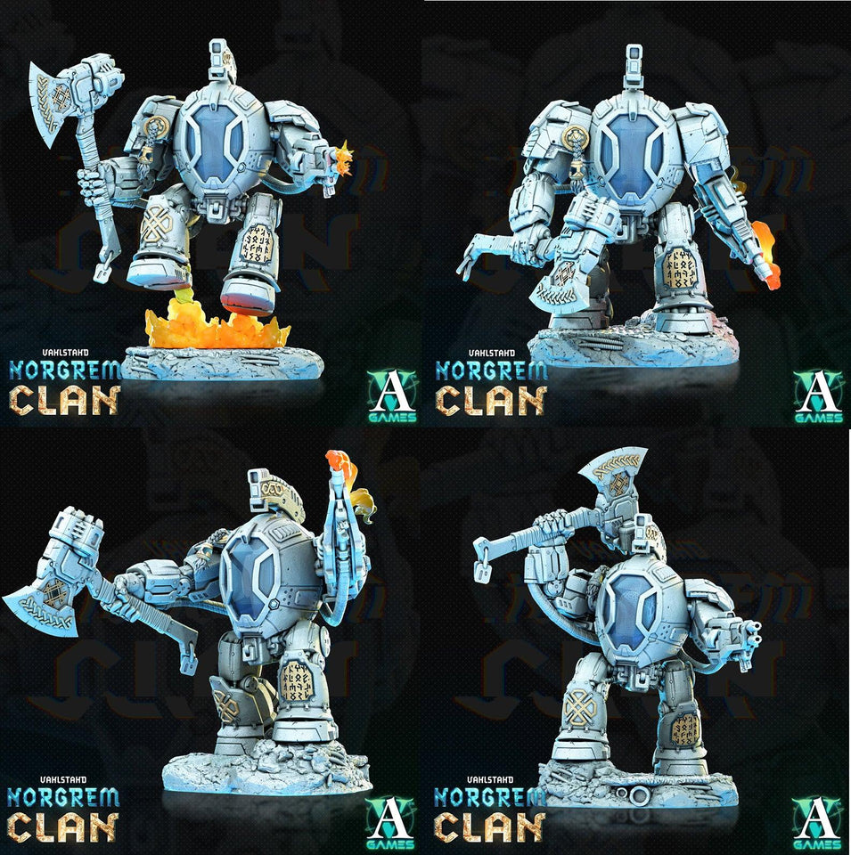 3D Printed Archvillain Games Norgrem Ironclads Vahlstahd - Norgrem Clan 28 32mm D&D - Charming Terrain