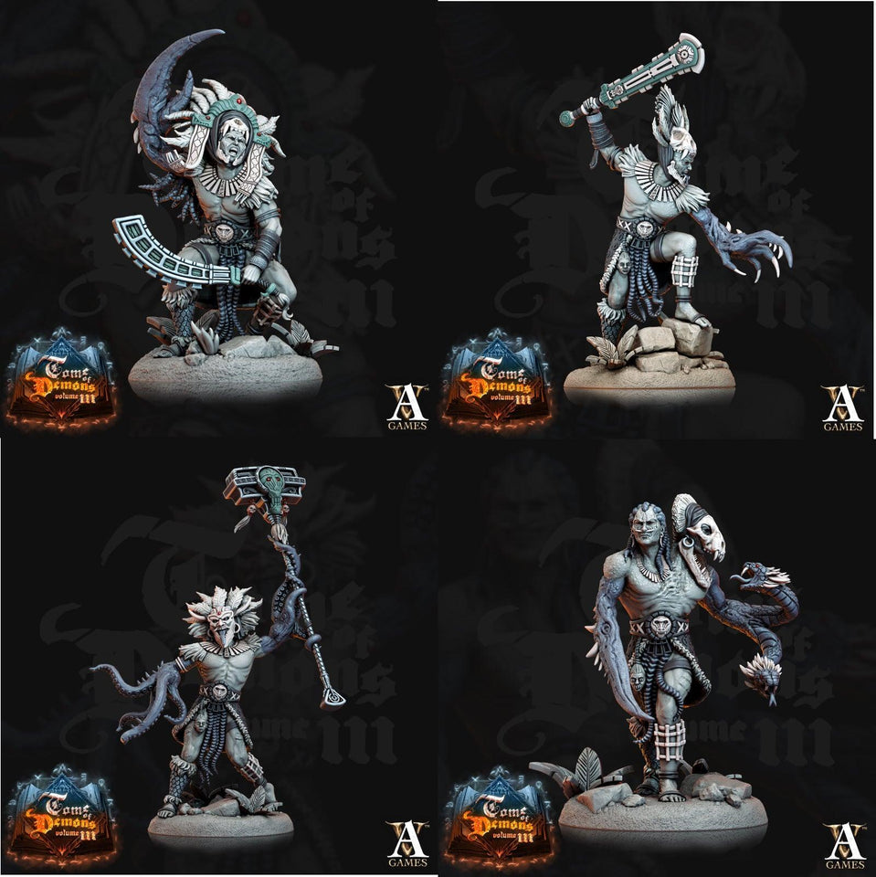 3D Printed Archvillain Games Qyintakla Corrupted Hunters Tome of Demons 28 32mm D&D - Charming Terrain
