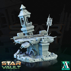 3D Printed Archvillain Games Sci-Fi Diorama The Star Vault 28 32mm D&D - Charming Terrain