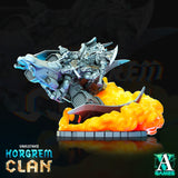 3D Printed Archvillain Games Toffi Gunnar - Norgrem Dragoon Commander Vahlstahd - Norgrem Clan 28 32mm D&D - Charming Terrain