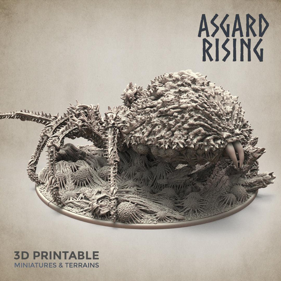 3D Printed Asgard Rising Ancient Spider Queen Gargantuan Model 32mm D&D - Charming Terrain