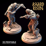 3D Printed Asgard Rising Bandit Deserters Crossbow Modular Warband 28mm - 32mm - Charming Terrain