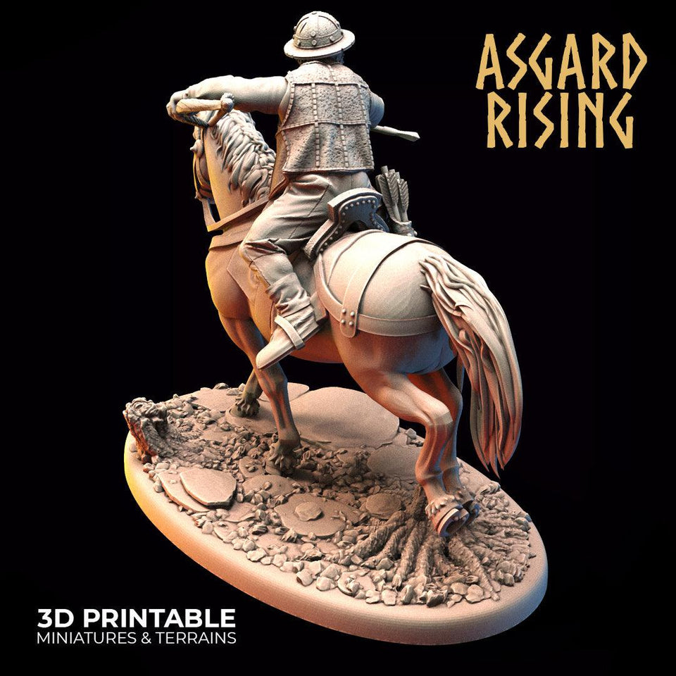 3D Printed Asgard Rising Bandit Riders Deserters Modular Warband 28mm - 32mm - Charming Terrain