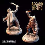 3D Printed Asgard Rising Bandit Rogues Modular Warband 28mm - 32mm Ragnarok D&D - Charming Terrain
