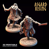 3D Printed Asgard Rising Bandit Rogues Modular Warband 28mm - 32mm Ragnarok D&D - Charming Terrain