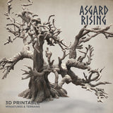 3D Printed Asgard Rising Dry Spider Forest Modular Set 32mm Ragnarok D&D - Charming Terrain