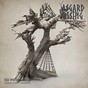3D Printed Asgard Rising Dry Spider Forest Modular Set 32mm Ragnarok D&D - Charming Terrain