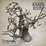 3D Printed Asgard Rising Dry Spider Forest Modular Set 32mm Ragnarok D&D - Charming Terrain