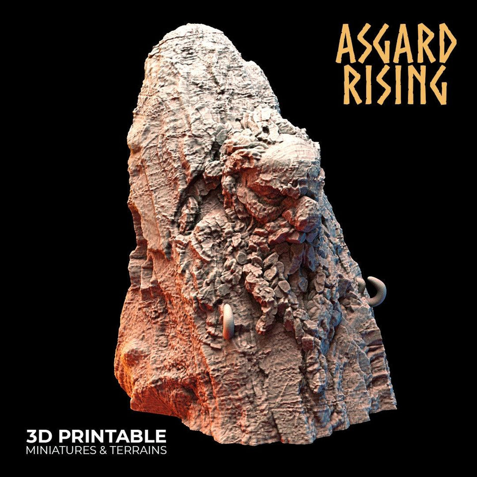 3D Printed Asgard Rising Dwarf Mountain Pass Fortress Entrance 28mm - 32mm - Charming Terrain
