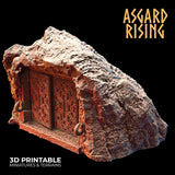 3D Printed Asgard Rising Dwarf Mountain Pass Fortress Entrance 28mm - 32mm - Charming Terrain