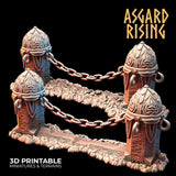 3D Printed Asgard Rising Dwarf Mountain Pass Fortress Entrance 28mm - 32mm - Charming Terrain