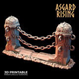 3D Printed Asgard Rising Dwarf Mountain Pass Fortress Entrance 28mm - 32mm - Charming Terrain
