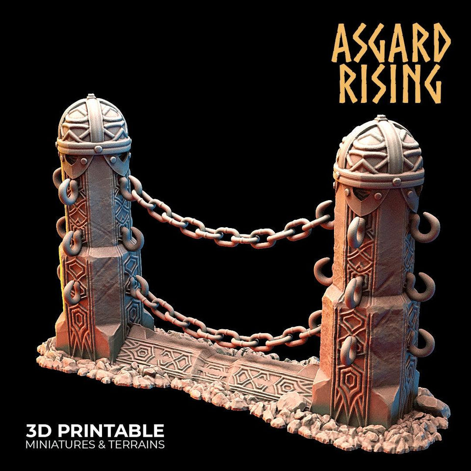 3D Printed Asgard Rising Dwarf Mountain Pass Fortress Entrance 28mm - 32mm - Charming Terrain