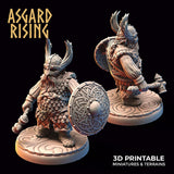 3D Printed Asgard Rising Dwarf Warrior Scale Armor Modular Warband Set 28mm - 32mm - Charming Terrain
