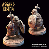 3D Printed Asgard Rising Dwarf Warrior Scale Armor Modular Warband Set 28mm - 32mm - Charming Terrain
