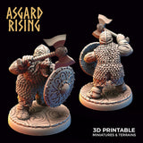 3D Printed Asgard Rising Dwarf Warrior Scale Armor Modular Warband Set 28mm - 32mm - Charming Terrain