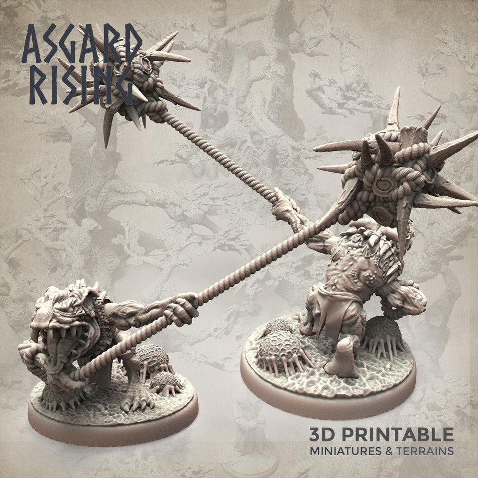 3D Printed Asgard Rising Forest Goblins Melee Set 28mm - 32mm Ragnarok D&D - Charming Terrain