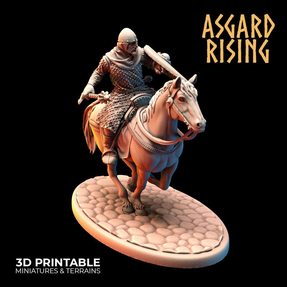 3D Printed Asgard Rising Medieval Calvary Set 28mm - 32mm Ragnarok D&D - Charming Terrain