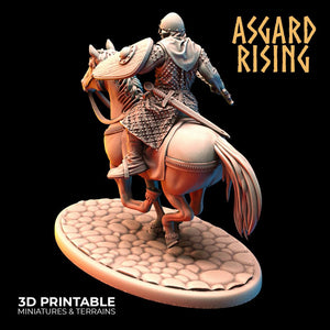 3D Printed Asgard Rising Medieval Calvary Set 28mm - 32mm Ragnarok D&D - Charming Terrain