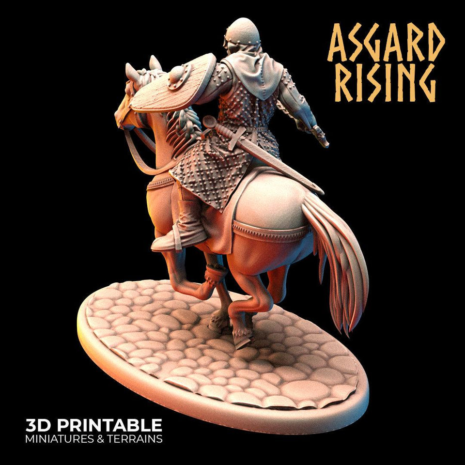 3D Printed Asgard Rising Medieval Calvary Set 28mm - 32mm Ragnarok D&D - Charming Terrain