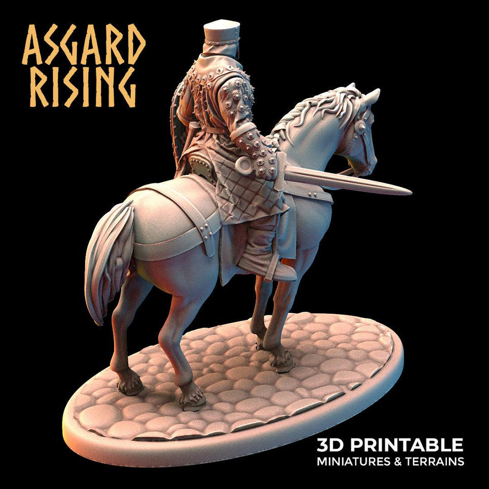 3D Printed Asgard Rising Medieval Calvary Set 28mm - 32mm Ragnarok D&D - Charming Terrain