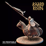 3D Printed Asgard Rising Medieval Heavy Calvary Set 28mm - 32mm Ragnarok D&D - Charming Terrain