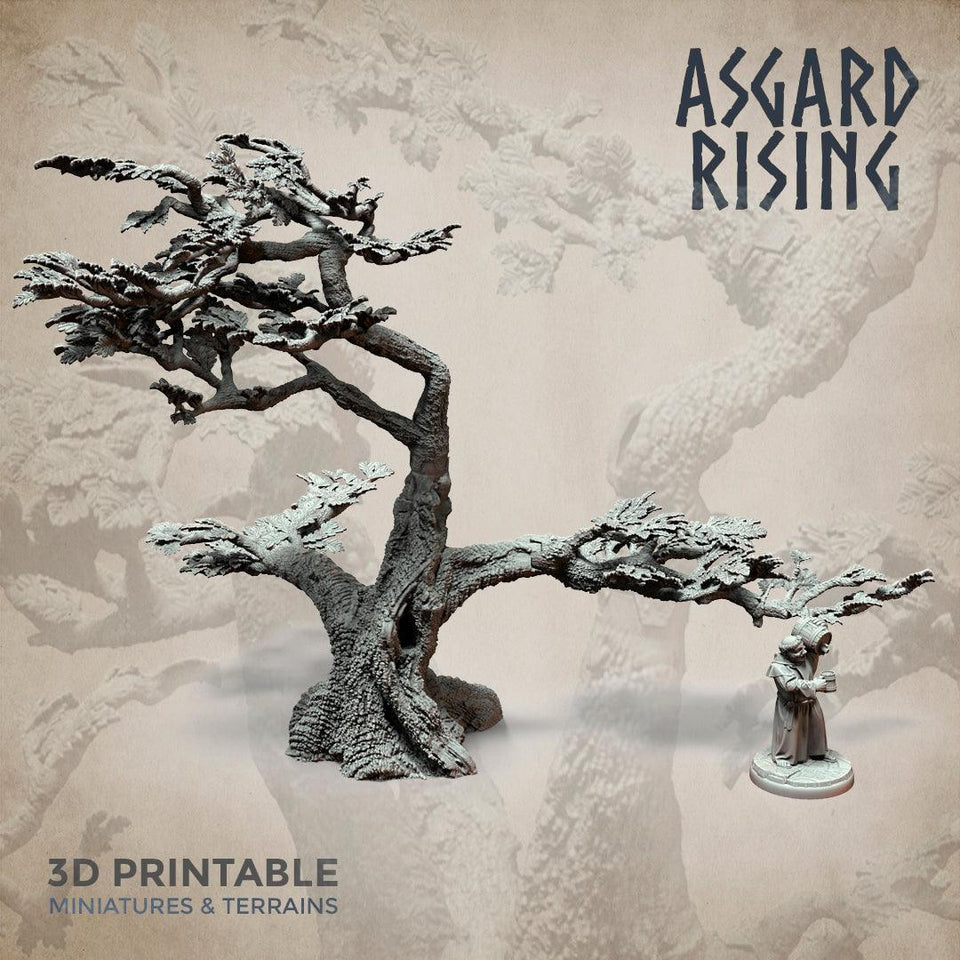 3D Printed Asgard Rising Oak Modular Forest Set 32mm Ragnarok D&D - Charming Terrain