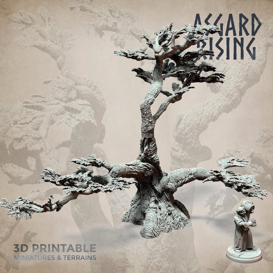 3D Printed Asgard Rising Oak Modular Forest Set 32mm Ragnarok D&D - Charming Terrain